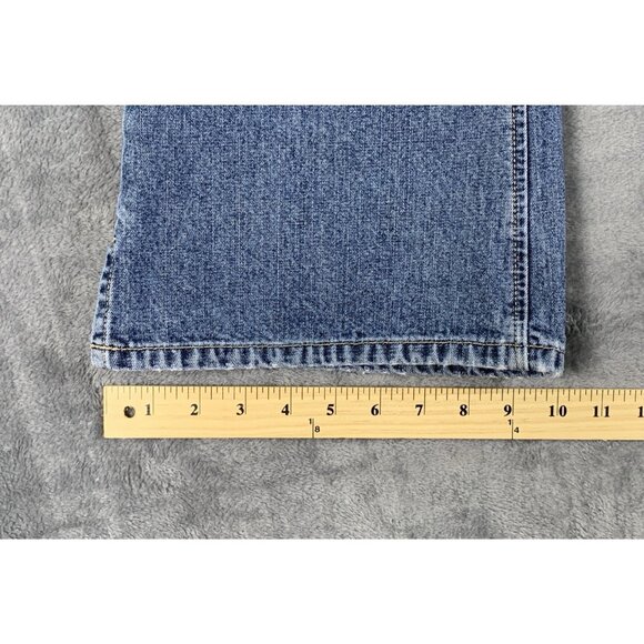 Silver Jeans Women's 32x32 Flared Slit Hem Blue Medium Wash - Picture 14 of 14